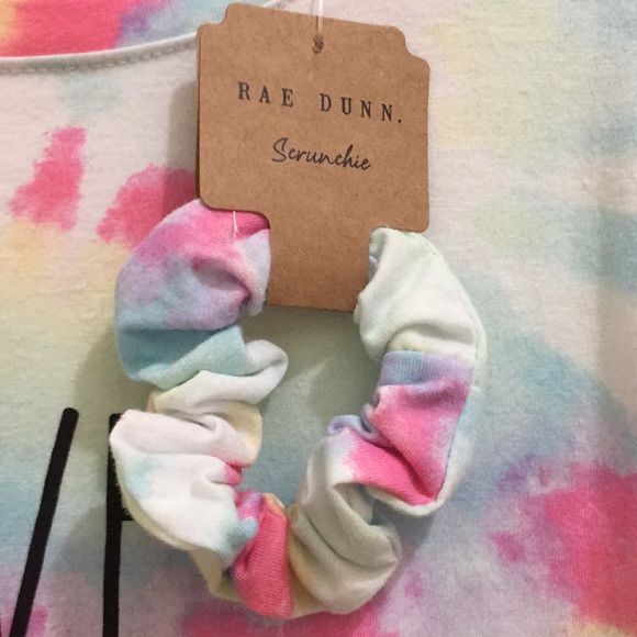 Rae Dunn T-shirt with scrunchie set (sz l) - Picture 5 of 8